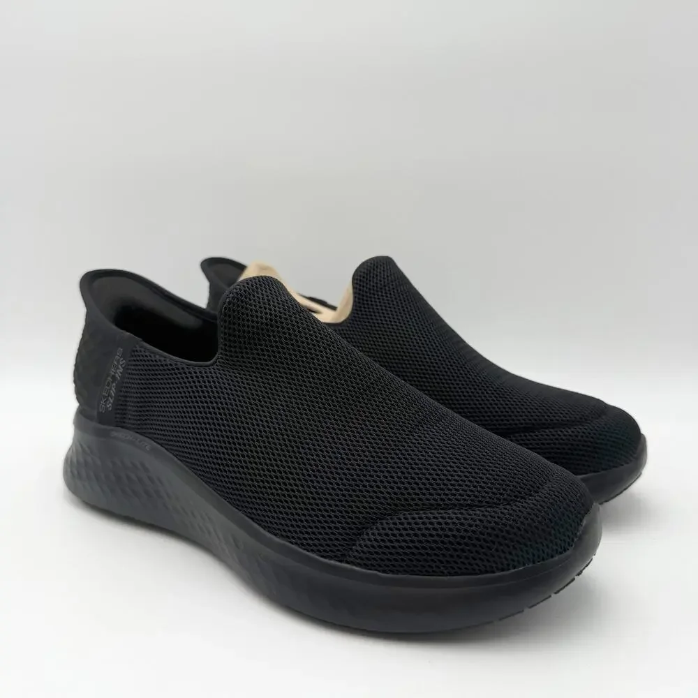 Skechers Womens Slip-Ins Lite Pro Work Sneakers Size 6 Black Slip Resistant NIB